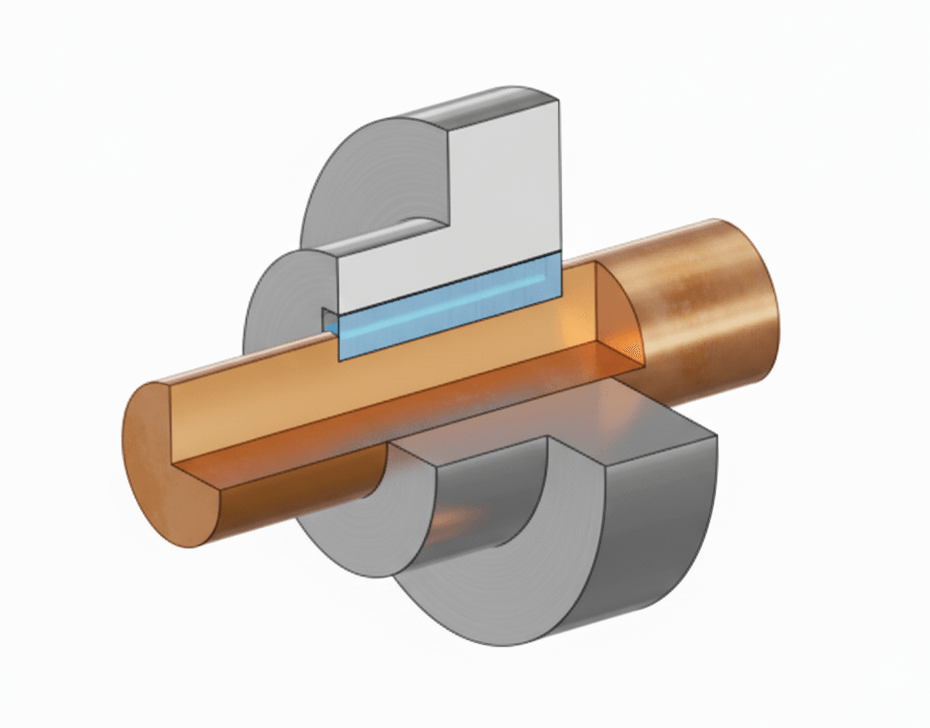 Passfederverbindung welle nabe